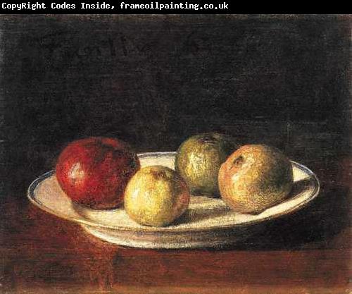 Henri Fantin-Latour A plate of apples